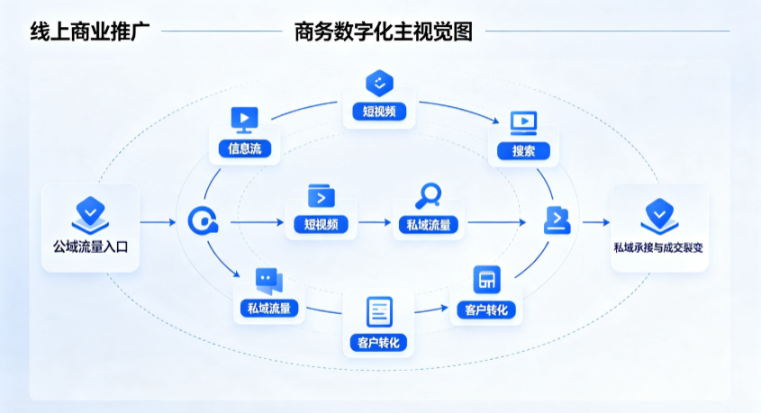 新干县线上商业推广怎么做？全域流量闭环搭建与低成本转化实战指南